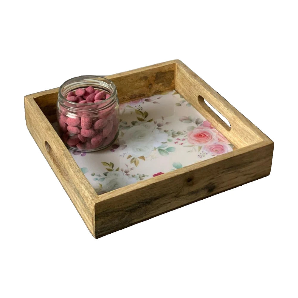 Wooden Tray, Epoxy Inlay| HWT-24