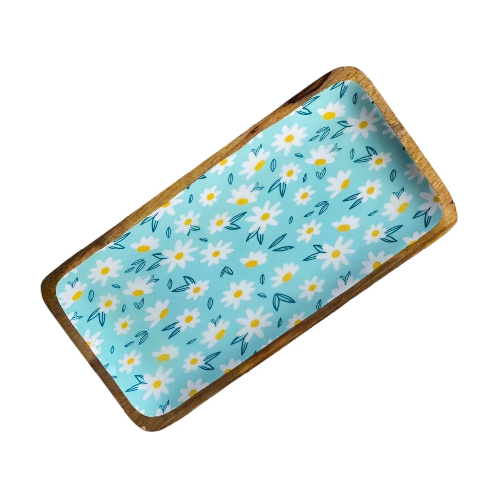 Wooden Platter with Bowl 14x7inch | WPB-09