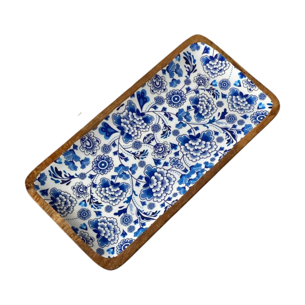 Wooden Platter with Bowl 14x7inch | WPB-11