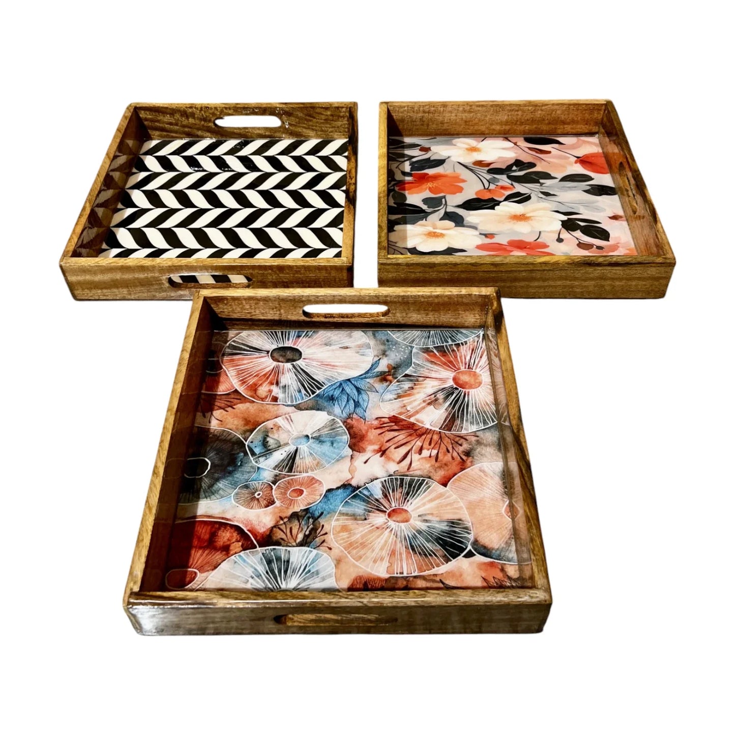 Wooden Tray, Epoxy Inlay | HWT-06