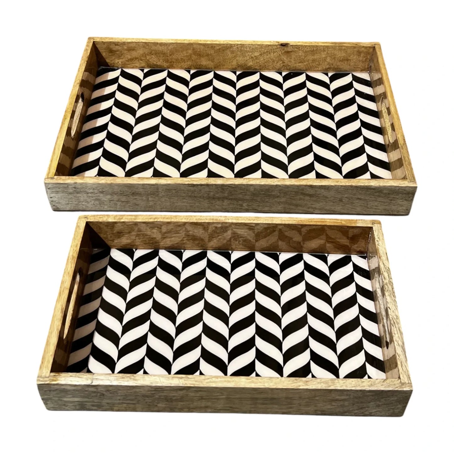 Wooden Tray, Epoxy Inlay, HWT-08