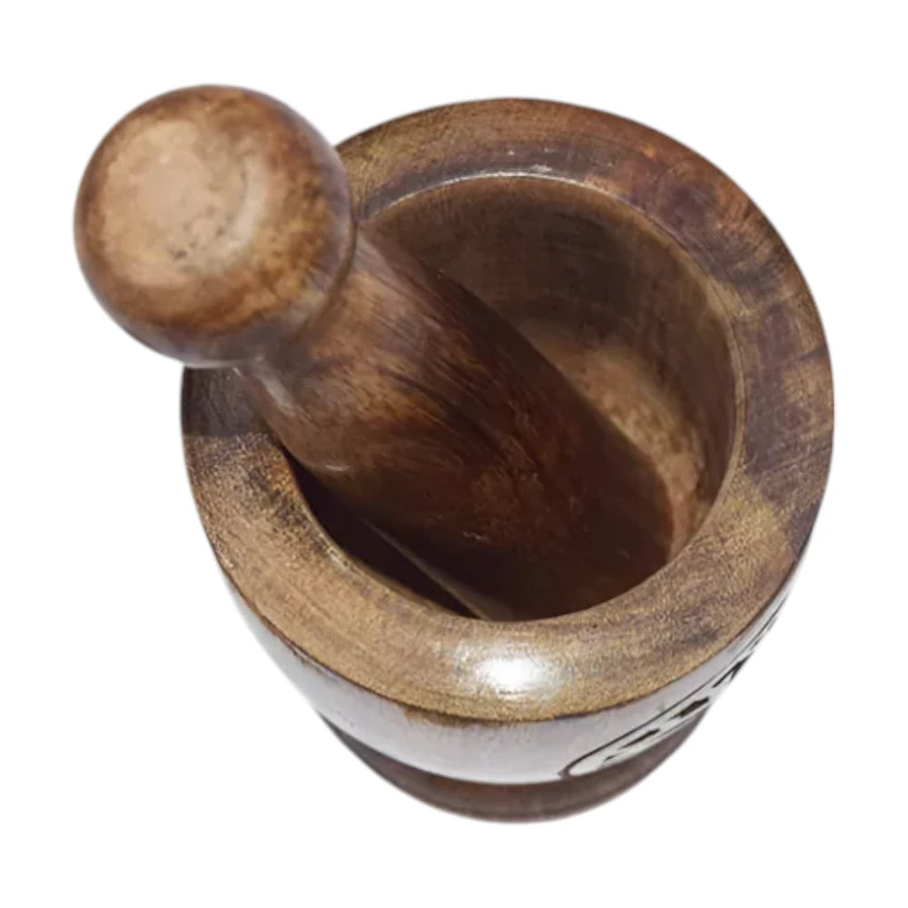 Wooden Mortar & Pestle, WHC00059
