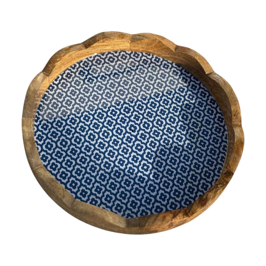 Wooden Serving Tray, Round  |  STR-33