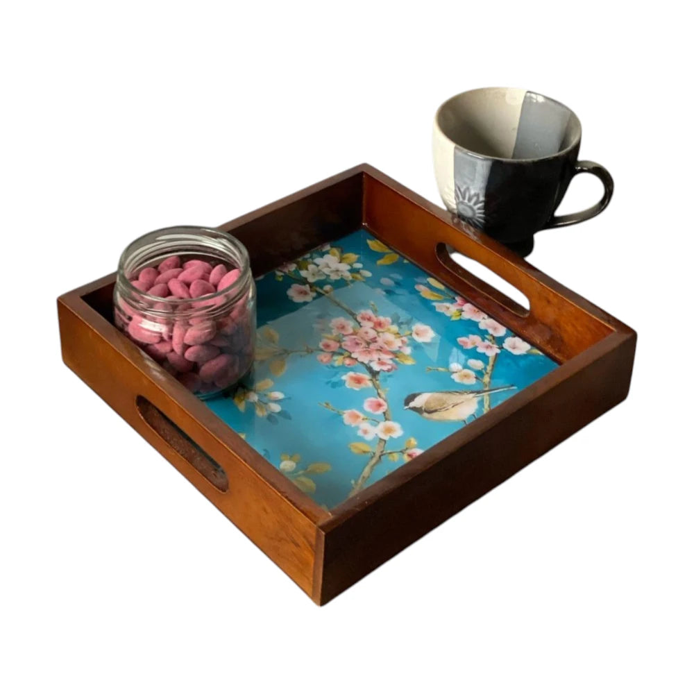 Wooden Tray, Epoxy Inlay | HWT-26