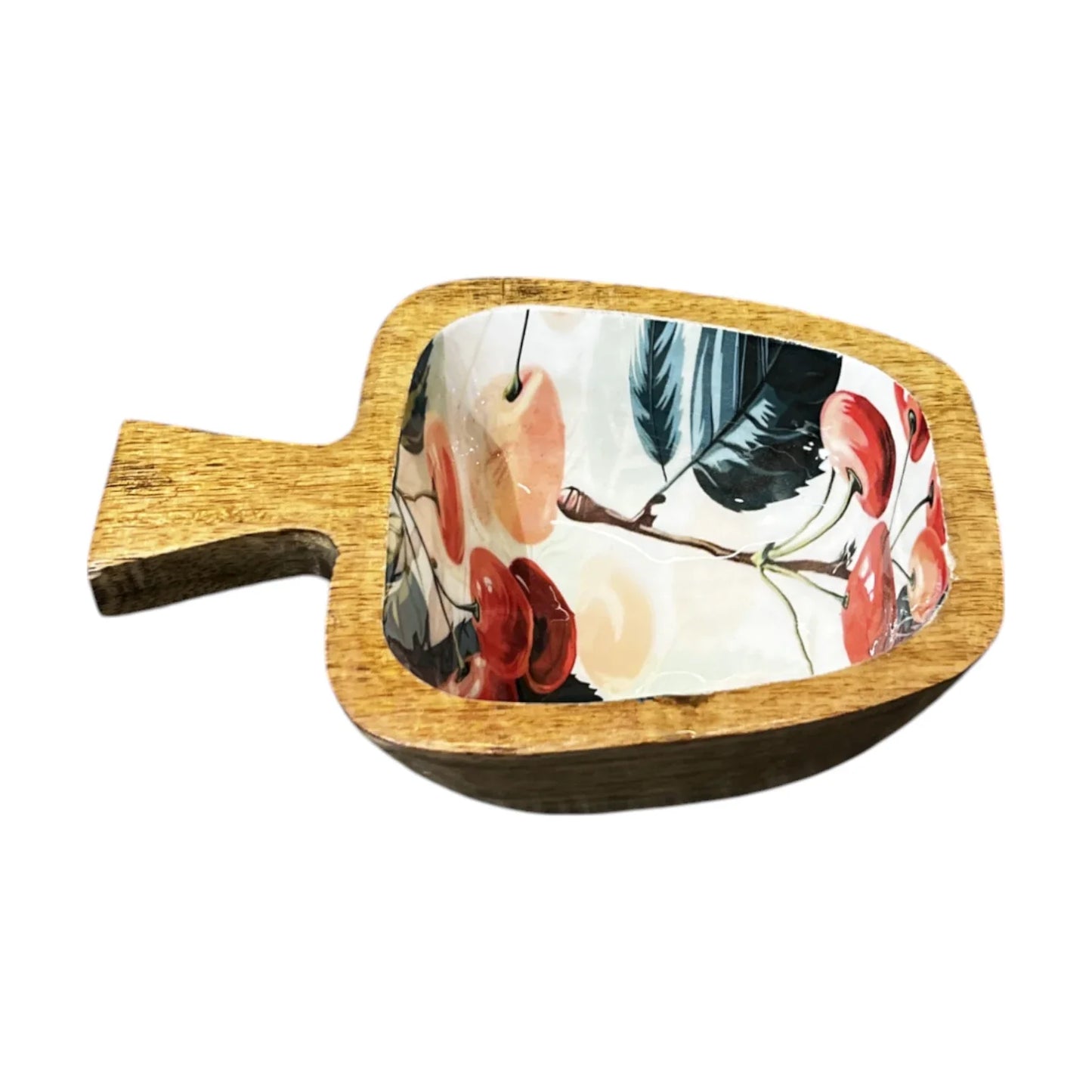 Apple Shaped Wooden Platter