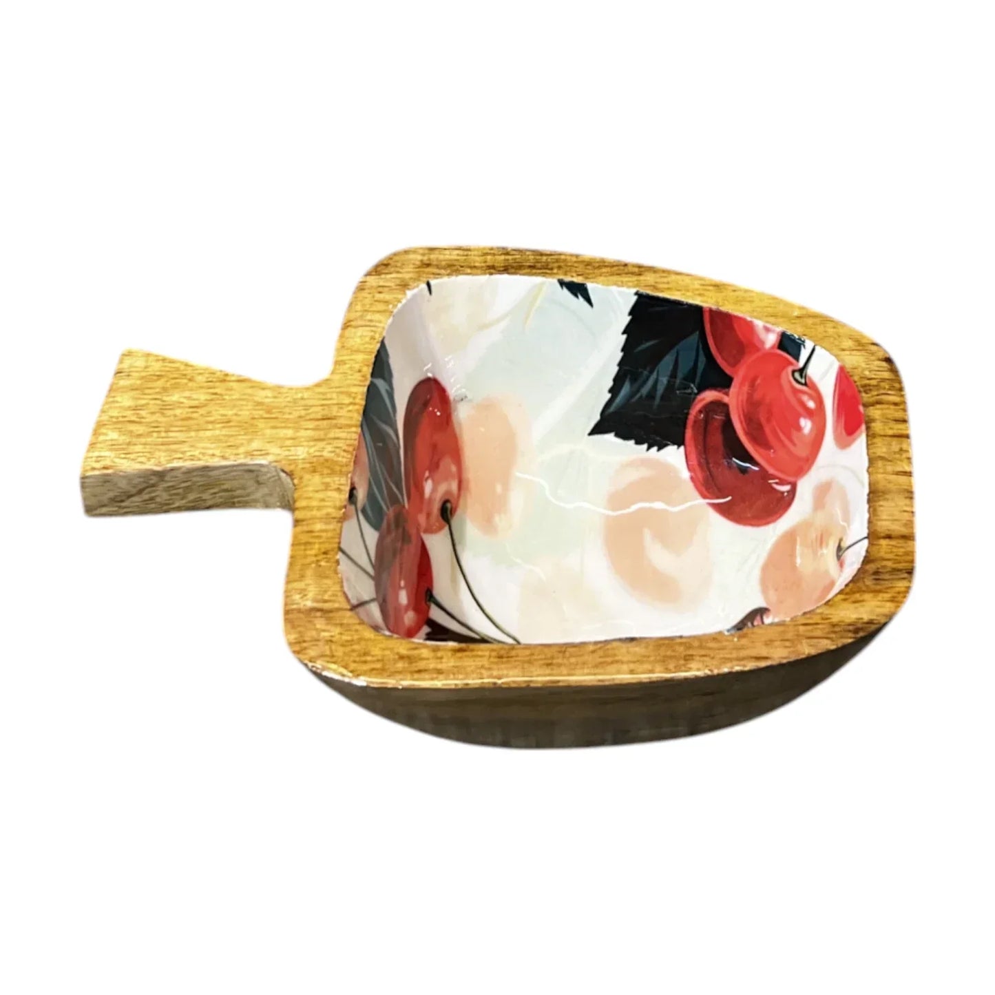 Apple Shaped Wooden Platter