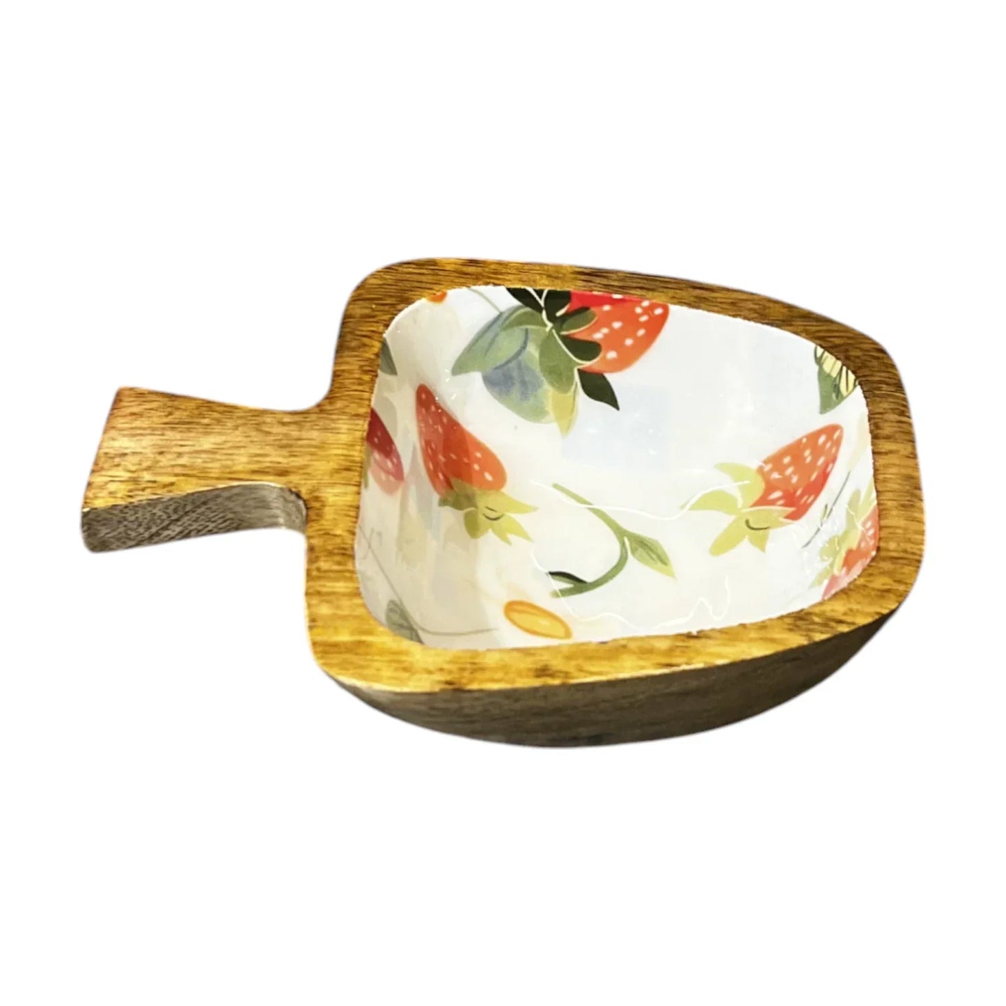 Apple Shaped Wooden Platter