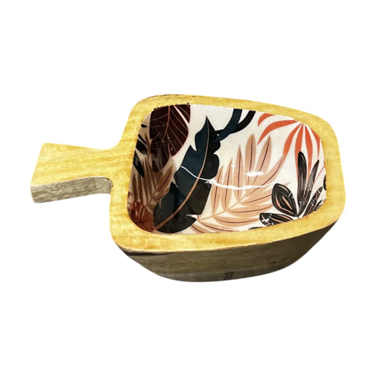 Apple Shaped Wooden Platter