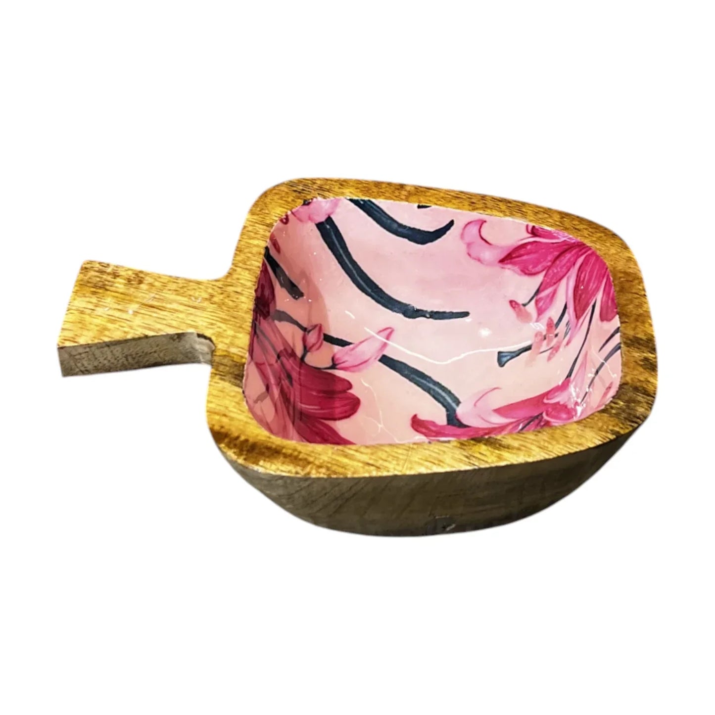 Apple Shaped Wooden Platter