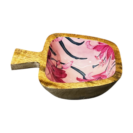 Apple Shaped Wooden Platter