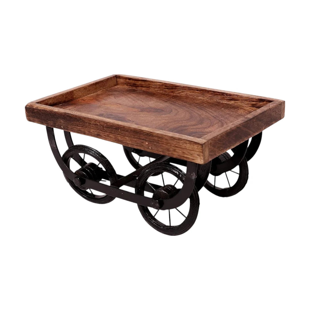 Wooden Cart Style Serving Tray | WHC-28