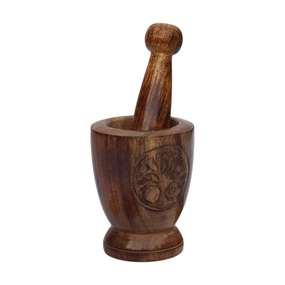 Wooden Mortar & Pestle, WHC00059