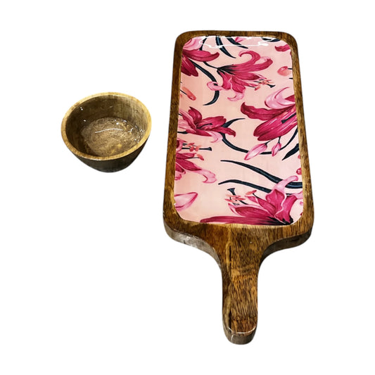 Wooden Serving Tray with Handle  |  STH-03