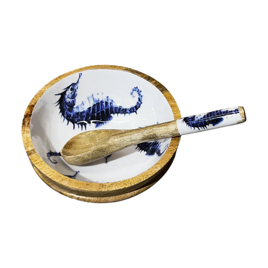 Handcrafted Salad Bowl 2 Pcs Set 7x3 inch