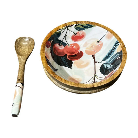 Handcrafted Salad Bowl 2 Pcs Set 7x3 inch