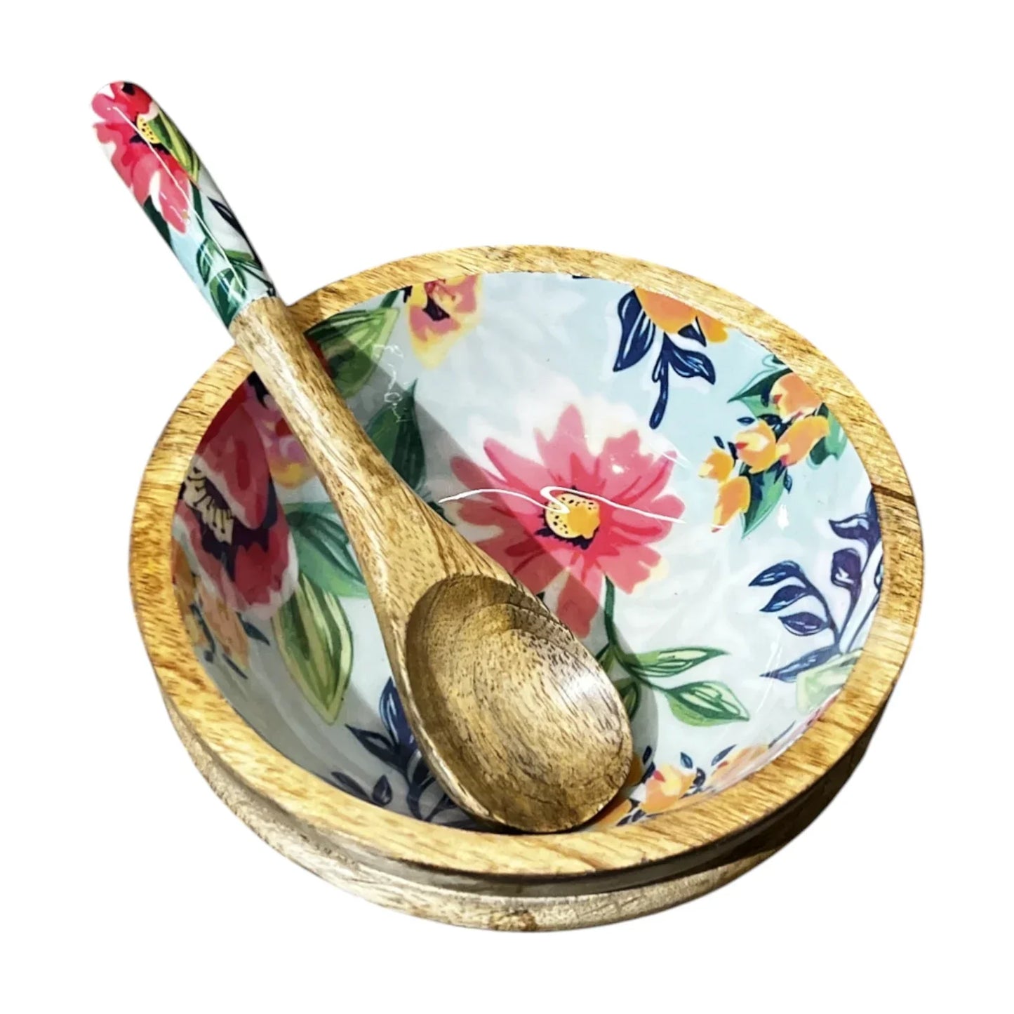 Handcrafted Salad Bowl 2 Pcs Set 7x3 inch