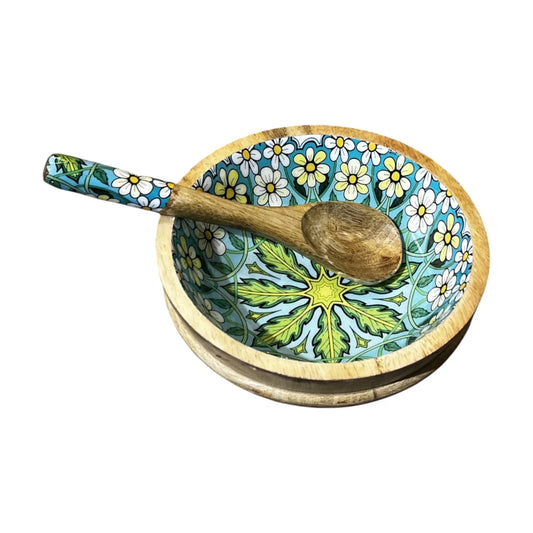 Handcrafted Salad Bowl 2 Pcs Set 7x3 inch