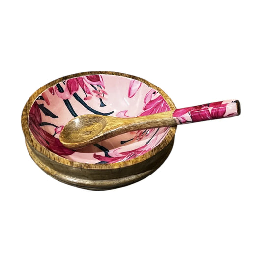 Handcrafted Salad Bowl 2 Pcs Set 7x3 inch