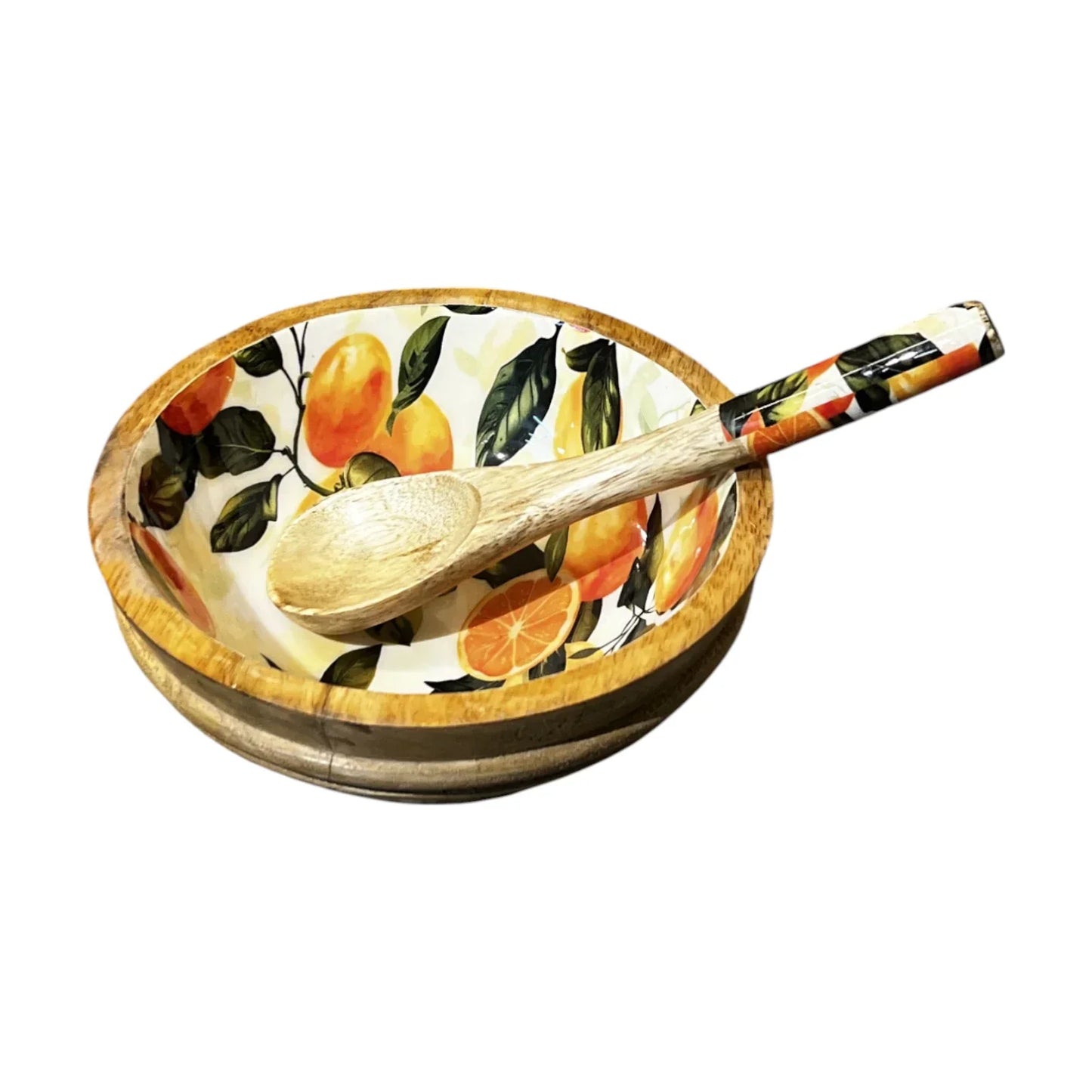 Handcrafted Salad Bowl 2 Pcs Set 7x3 inch