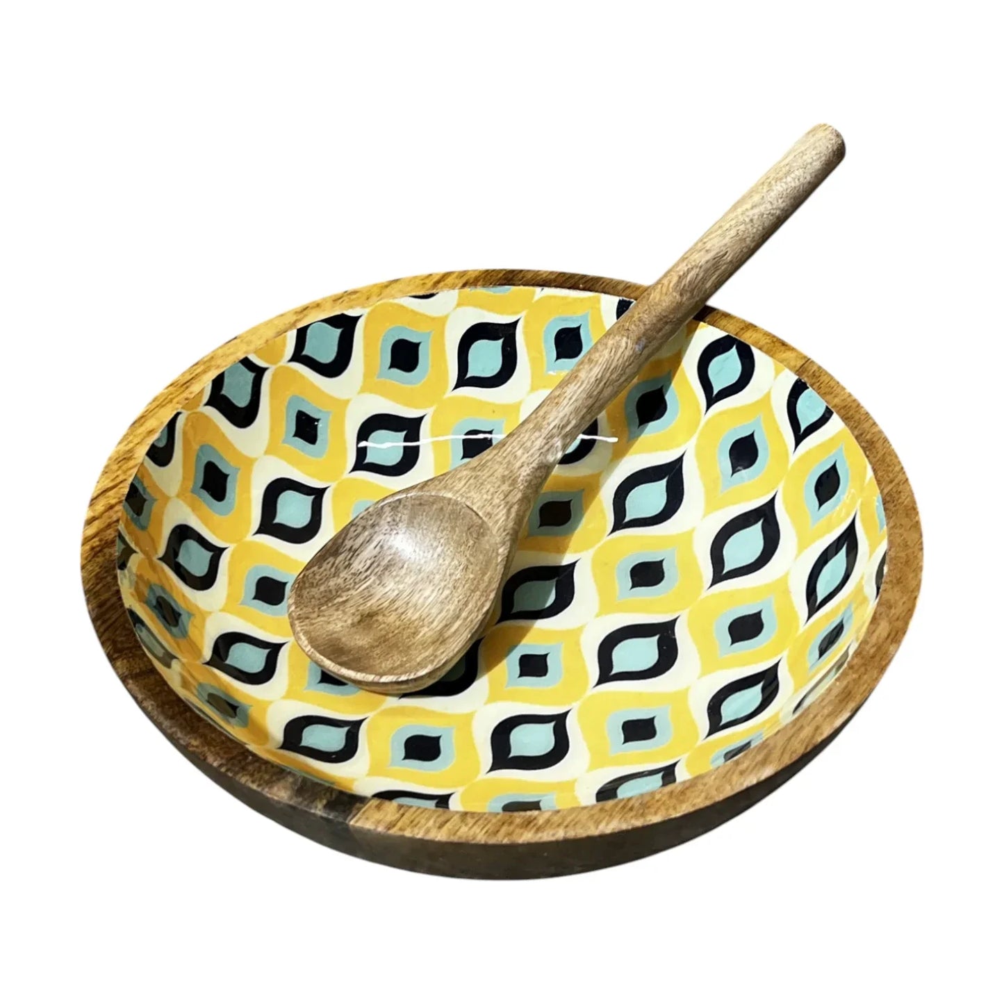 Handcrafted Salad Bowl 2 Pcs Set 10x4 inch