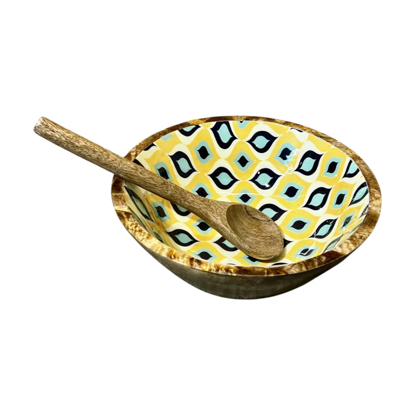 Handcrafted Salad Bowl 2 Pcs Set 10x4 inch