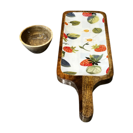 Wooden Serving Tray with Handle  |  STH-05