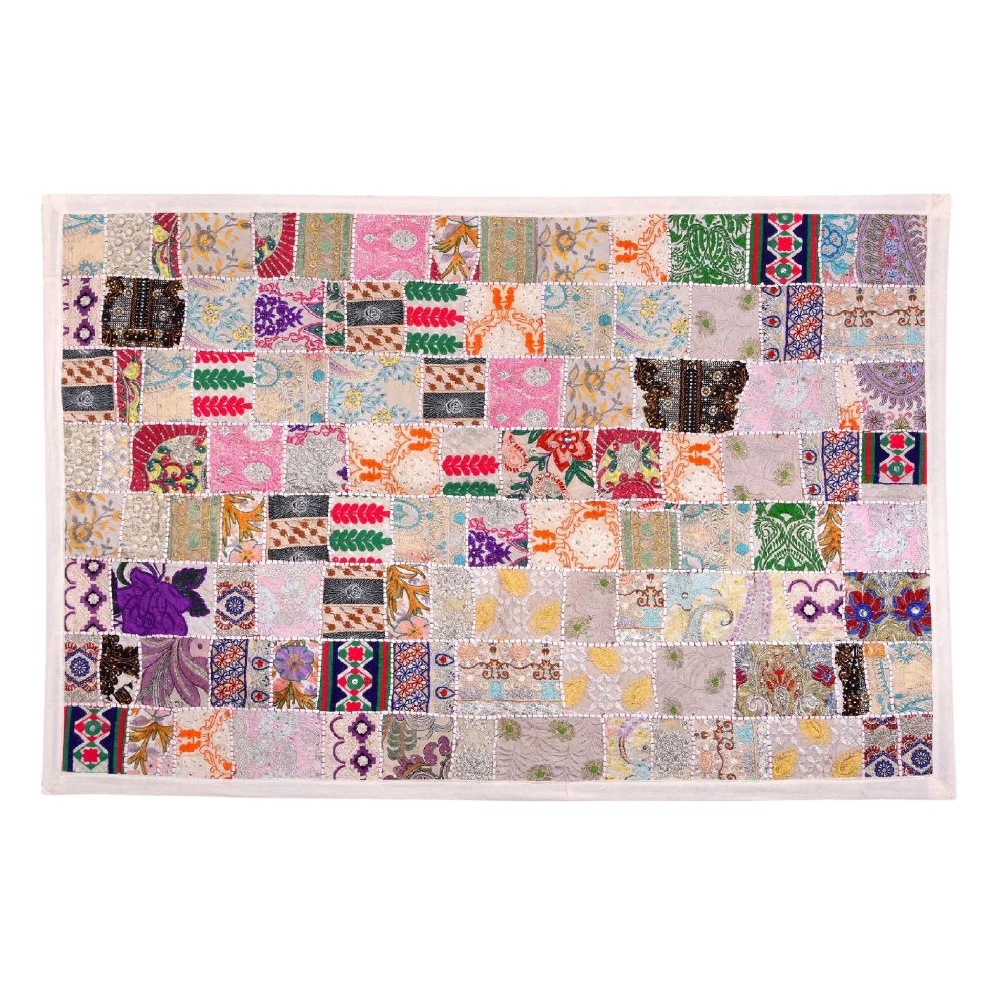 Bohemian Embroidered Wall Hanging, 40x60 Inches